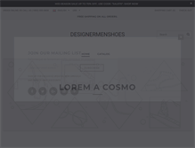Tablet Screenshot of designermenshoes.com